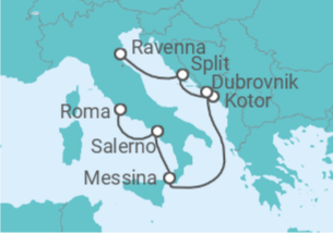 Itinerario del Crucero Italia y Croacia - Royal Caribbean
