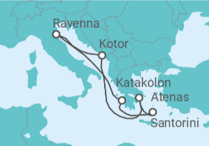 Itinerario del Crucero Grecia y Adriático - Royal Caribbean