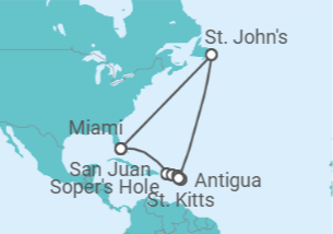 Itinerario del Crucero Los irresistibles sabores del Caribe - Silversea