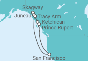 Itinerario del Crucero Alaska - Carnival Cruise Line