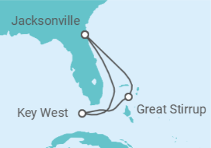 Itinerario del Crucero Bahamas: Great Stirrup Cay y Cayo Hueso - NCL Norwegian Cruise Line
