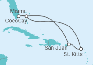 Itinerario del Crucero Bahamas, Puerto Rico, St. Kitts - Celebrity Cruises