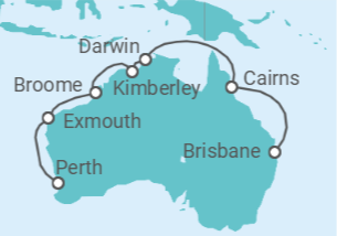 Itinerario del Crucero Explorador del Norte - Princess Cruises
