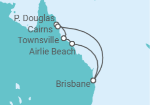 Itinerario del Crucero Queensland con la Gran Barrera de Coral - Princess Cruises