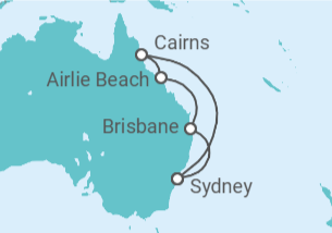 Itinerario del Crucero Australia - Princess Cruises
