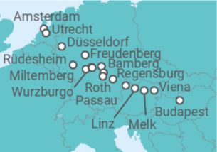 Itinerario del Crucero Desde Ámsterdam (Holanda) a Budapest (Hungría) - Riverside