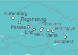 Itinerario del Crucero Desde Budapest (Hungría) a Nuremberg (Alemania) - Riverside