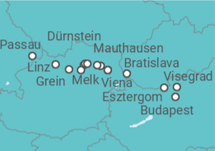 Itinerario del Crucero Leyendas del Danubio  - Riverside