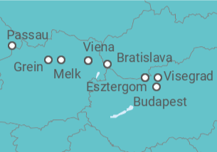 Itinerario del Crucero Desde Passau (Alemania) a Viena (Austria) - Riverside
