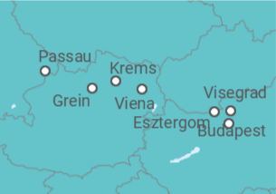 Itinerario del Crucero Austria, Hungría - Riverside