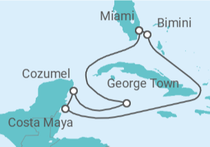 Itinerario del Crucero Bahamas, México, Islas Caimán - Celebrity Cruises
