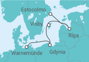 Itinerario del Crucero Polonia, Suecia, Letonia - MSC Cruceros