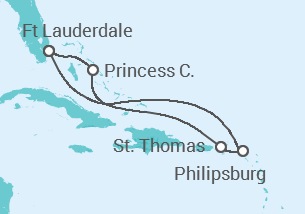 Itinerario del Crucero Islas Vírgenes - EEUU, Saint Maarten - Princess Cruises