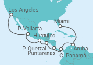 Itinerario del Crucero Canal de Panamá - Princess Cruises