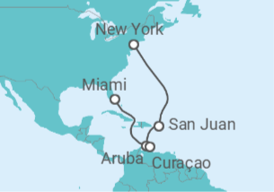 Itinerario del Crucero Isleño del Caribe Sur - Princess Cruises