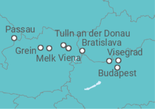 Itinerario del Crucero Perlas del Danubio y el Valle de Wachau - Riverside