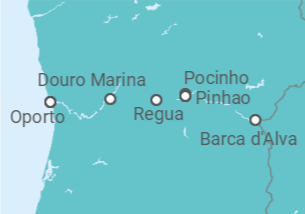 Itinerario del Crucero Duero con encanto - Crucemundo