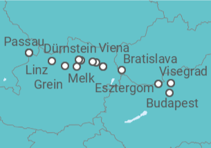 Itinerario del Crucero Perlas del Danubio - Riverside