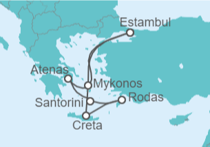 Itinerario del Crucero Turquía, Grecia - todo incluido. - Costa Cruceros