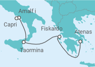Itinerario del Crucero Descubrimiento de Grecia e Italia - Seadream Yacht Club