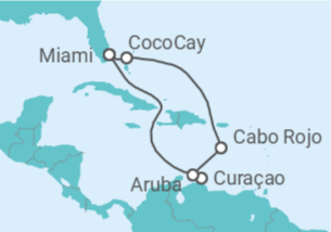 Itinerario del Crucero Curaçao, Aruba - Royal Caribbean
