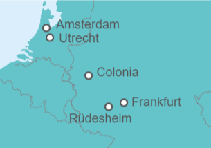 Itinerario del Crucero Holanda, Alemania - Riverside