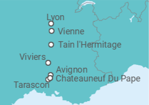 Itinerario del Crucero Surcando el Ródano - Riverside