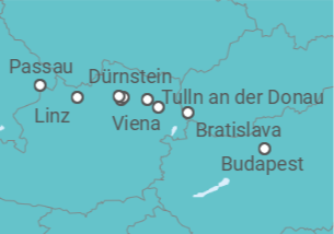 Itinerario del Crucero Leyendas del Danubio - Riverside