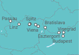 Itinerario del Crucero Serenata del Danubio - Riverside