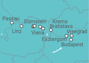 Itinerario del Crucero Serenata del Danubio - Riverside