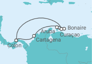 Itinerario del Crucero Colombia, Bonaire, San Eustaquio y Saba, Aruba, Curaçao - Royal Caribbean