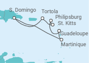 Itinerario del Crucero En plena naturaleza - Costa Cruceros