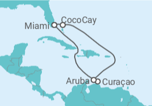 Itinerario del Crucero Curaçao, Aruba - Royal Caribbean