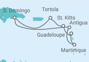 Itinerario del Crucero En plena naturaleza - Costa Cruceros