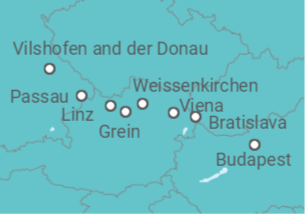 Itinerario del Crucero Melodías del Danubio - AmaWaterways