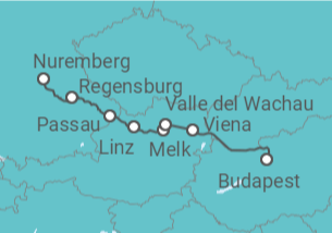 Itinerario del Crucero El legendario Danubio - AmaWaterways