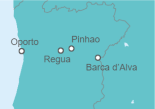Itinerario del Crucero Portugal, España - AmaWaterways