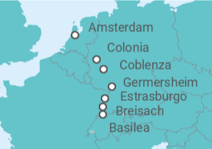 Itinerario del Crucero Lujo en el Rhin - Panavision