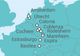 Itinerario del Crucero Rhin Clásico I - Panavision