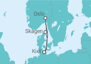 Itinerario del Crucero Noruega - AIDA
