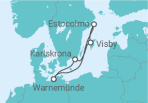 Itinerario del Crucero Suecia - AIDA