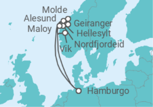Itinerario del Crucero Tesoros de la naturaleza TI - Costa Cruceros