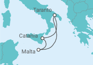 Itinerario del Crucero Italia, Malta TI - Costa Cruceros