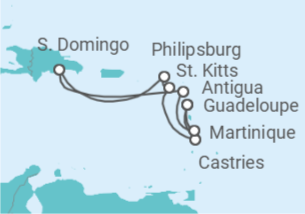Itinerario del Crucero En plena naturaleza TI - Costa Cruceros