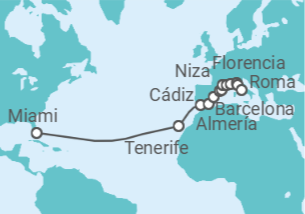 Itinerario del Crucero Viejo País en Flor - Oceania Cruises