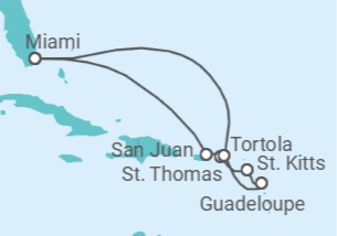 Itinerario del Crucero Esplendor caribeño - Oceania Cruises