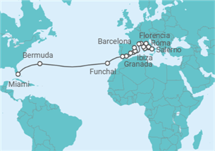 Itinerario del Crucero Romance, Rivieras y Reggae - Oceania Cruises