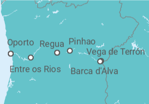 Itinerario del Crucero El seductor Duero - AmaWaterways