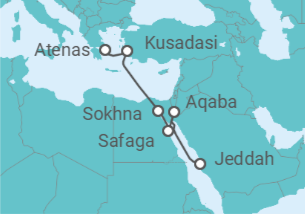Itinerario del Crucero De Jeddah a Atenas - Celestyal Cruises