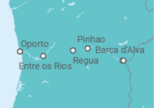 Itinerario del Crucero Desde Oporto (Portugal) a Vega de Terrón (Salamanca) - AmaWaterways
